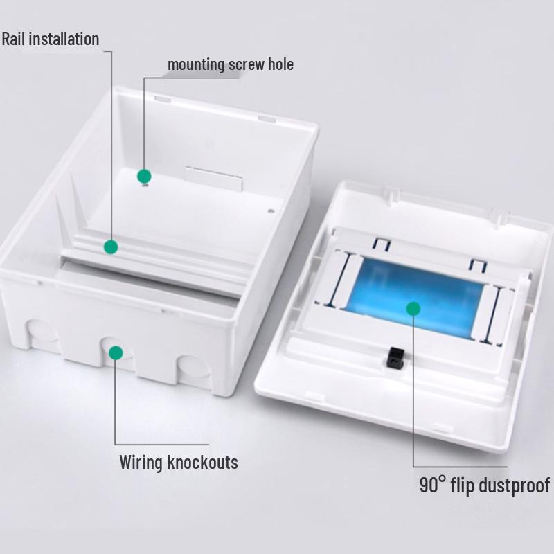 PZ30 Aufputz Wasserdichter Kunststoff MCB Kasten mit Fehlerstromschutz