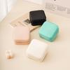 Compact Travel Jewelry Box for Necklaces & Earrings, Mini PU Storage Container