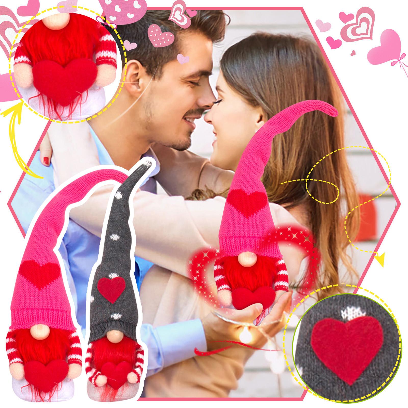 

Valentines Day Decoration Ornaments Love Faceless Dwarf Doll Doll Gift 2pcs