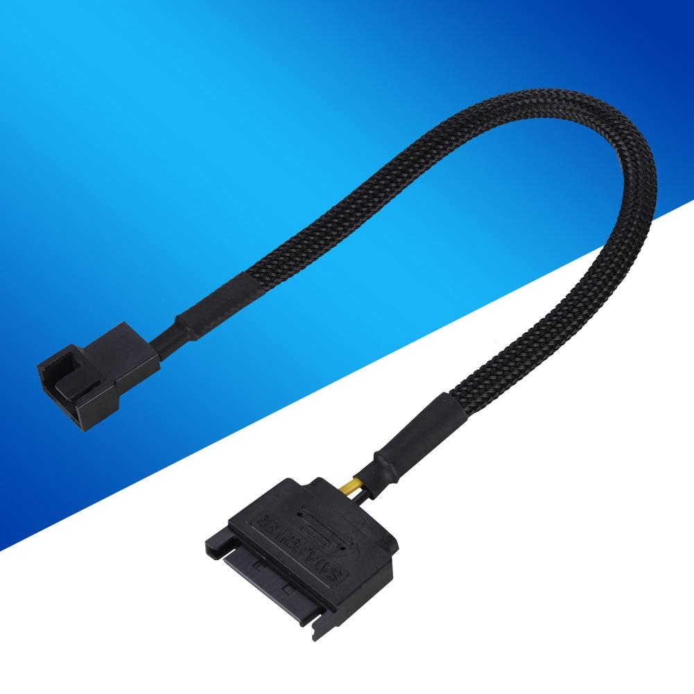 5Pcs SATA 15Pin To 4Pin Cooling Fan Power Adapter Cable Converter 22AWG Cable