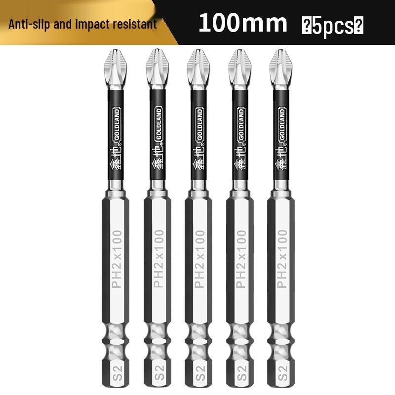 Magnetic Anti-Slip Phillips Head Electric Screwdriver Set - High Hardness, Extended Hex Socket Bits