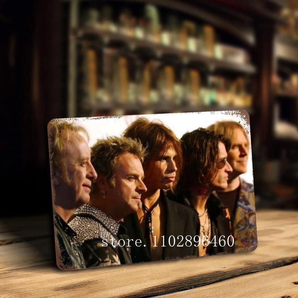 Aerosmith Band Metal Plaques & Signs wall decor Vintage Tin Signs Captain Metal Poster Decor for Bar Pub Club Wall Decoration