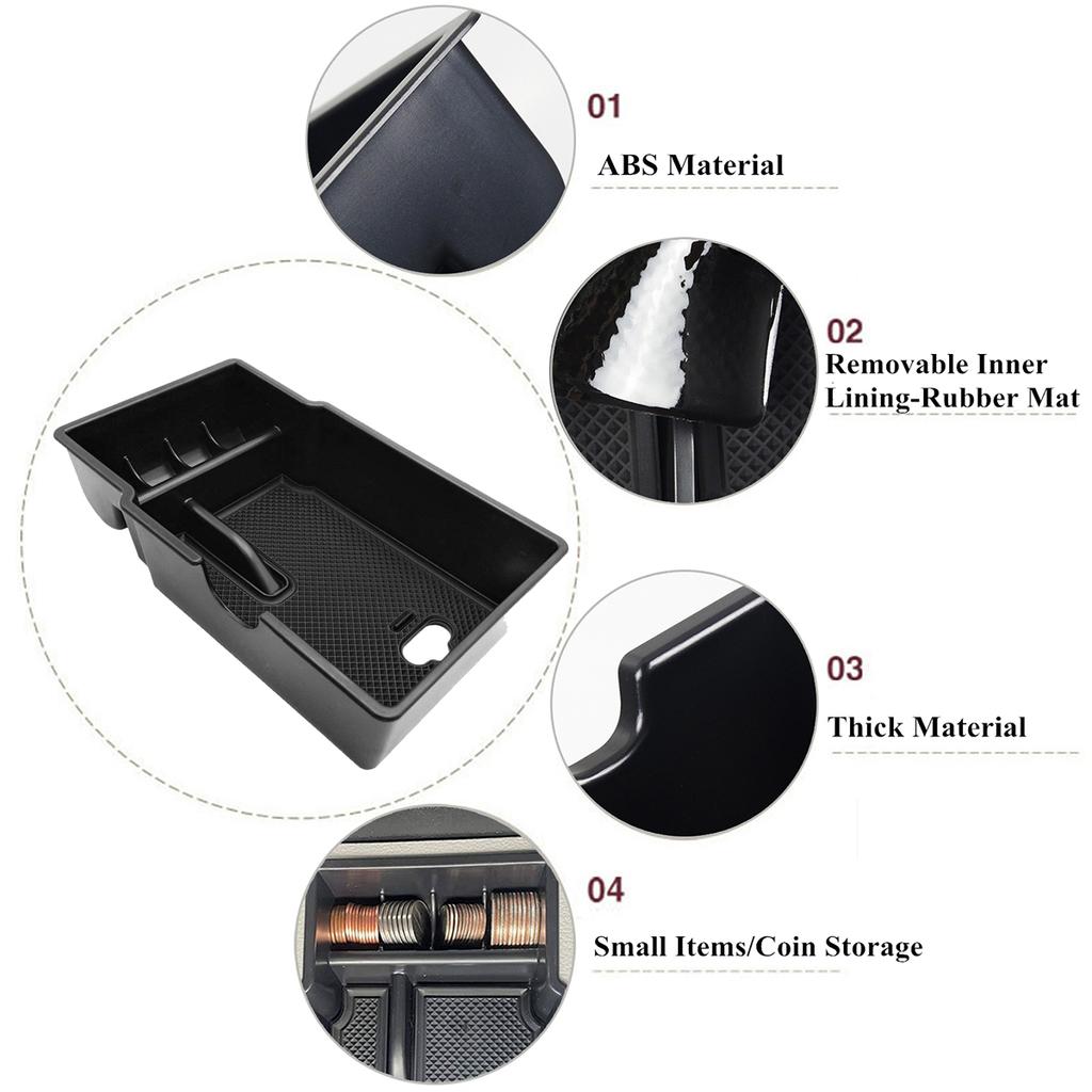 Center Console Glove Storage Tray Armrest Box Organizer for Jeep Renegade 2015 2016 2017 2018 2019 2020 Car Interior Accessories