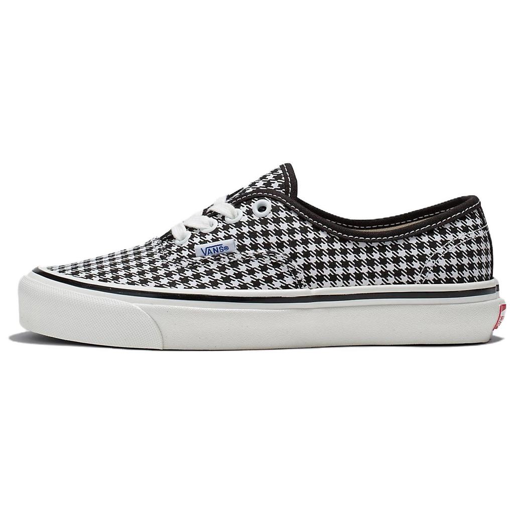Vans Autêntico 44 DX Anaheim Factory - OG Houndstooth Tênis Unissex Creme Marshmallow Preto VN0A4BVYYER
