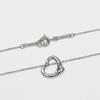 TIFFANY&Co. Open heart Necklace Pt950Platinum 3.7g Women Used