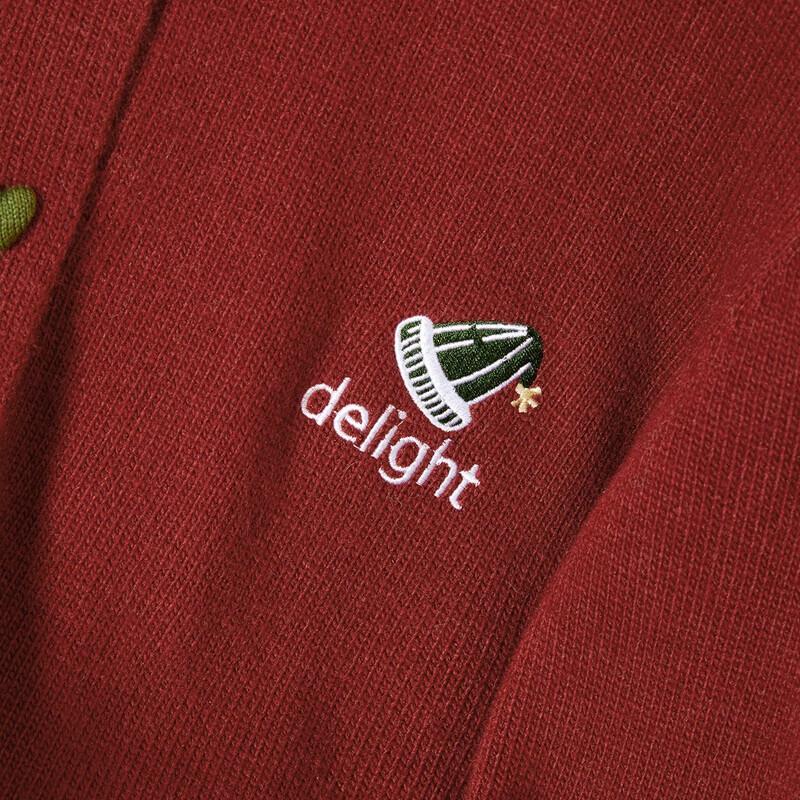 Women's Embroidered High-Neck Knit Sweater