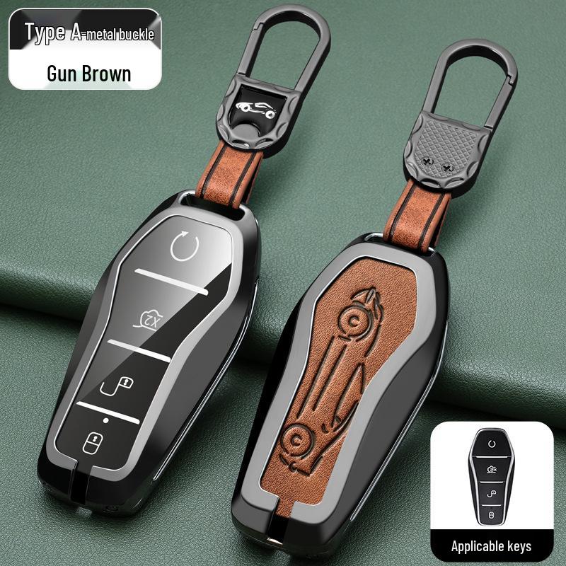 BYD Han, Tang DM, Qin PLUS, Song Pro/Max, Yuan Car Metal Key Case (2021 Model)