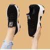 Women's Shoes Spring New Style Flying Knit Casual Shoes Thick Sole Slim Dad Shoes Lightweight Soft Sole Sports Shoes Single Shoes