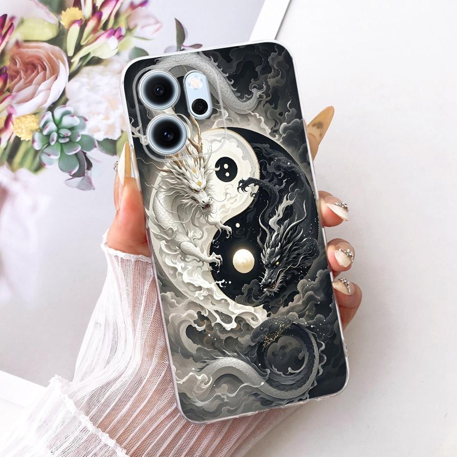 For Oppo Reno 14 Pro Case Reno14 F 5G Colorful Flowers Painted Cover Soft Slim Phone Case For Oppo Reno 14F Reno14 FS Pro Fundas