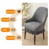 Verdickter gebogener Jacquard-Stuhlbezug mit Armlehnen Stuhlbezug Haushalt Elastischer Stuhlbezug Universal Rock Stuhlbezug Staubdichter Stuhlbezug