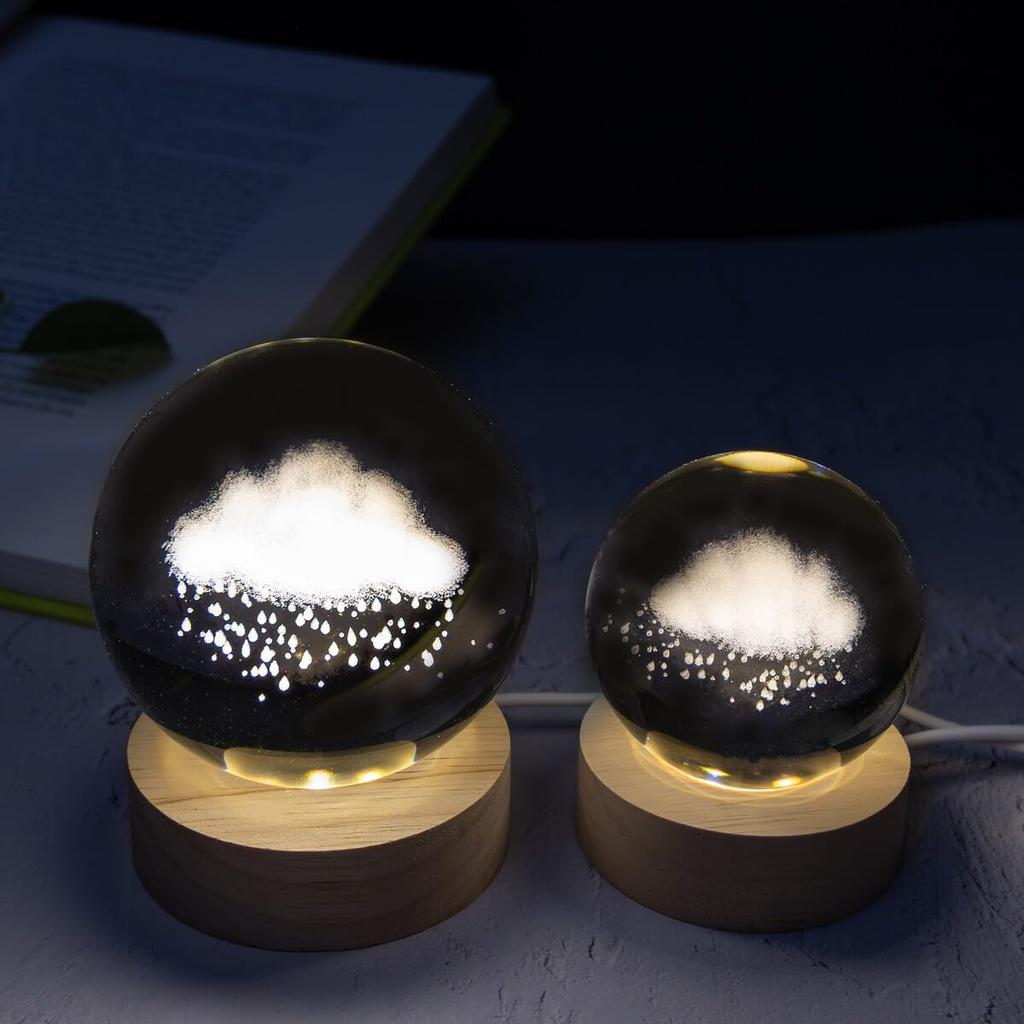 Small World Collection Large Cloud Figurine with LED Perfect for Respect for the Aged and Light, Birthdays, Anniversaries, Celebrations, Retirement,