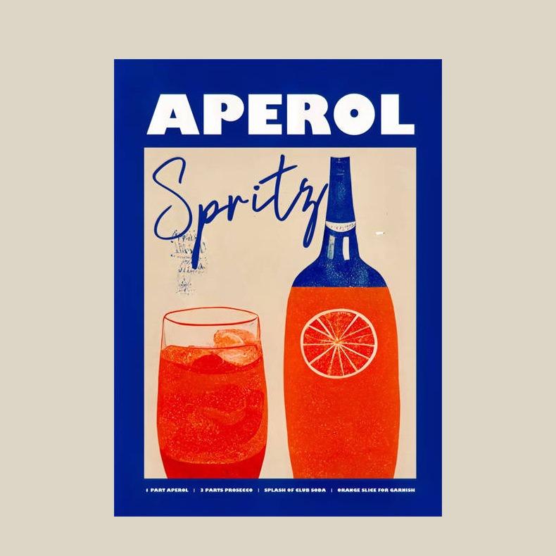 Poster e Stampa su Tela Pittura di Sprite del Succo Cartone Animato per Decorazione Club Bar Negozio Pittura Arte per la Casa Decorazione Murale Pittura