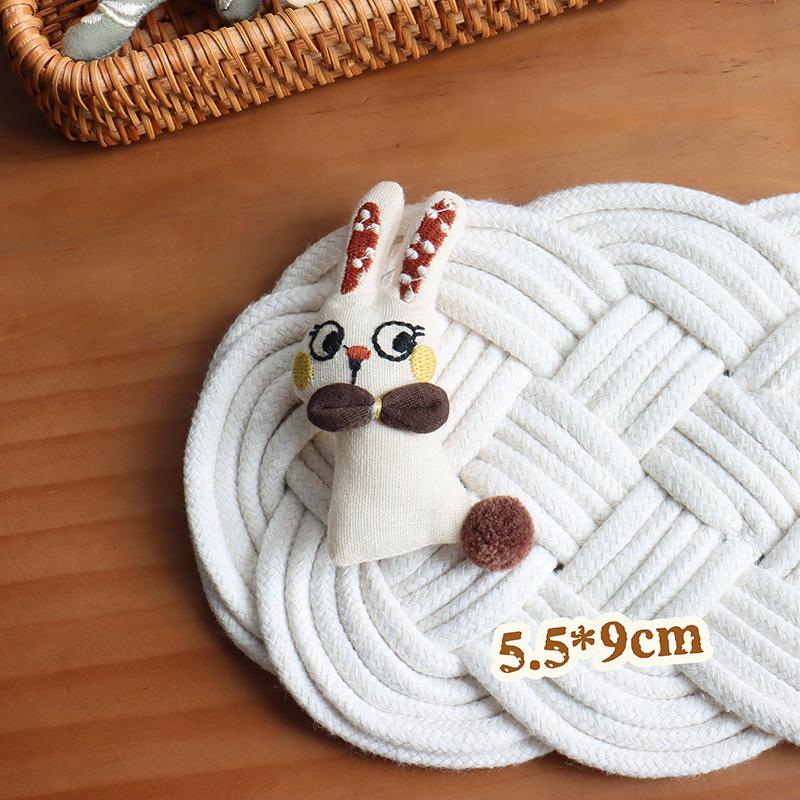 Korean Floral Rabbit & Cartoon Animal Hair Clip for Kids' Clothing Accessories