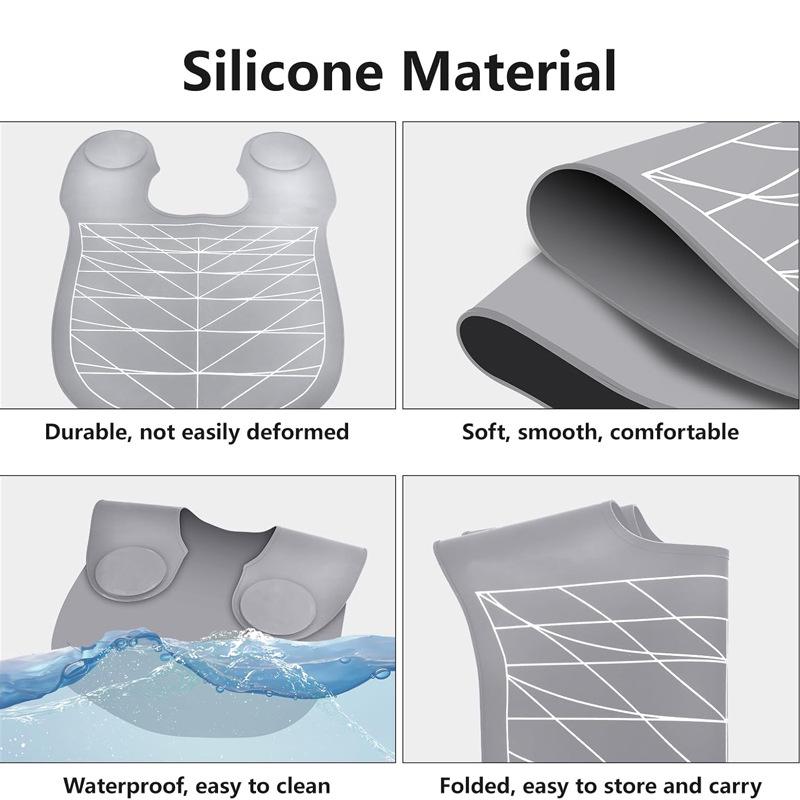 Silicone Cape for Hairdressing, Dyeing, Perming, and Anti-Flyaway with Neck Wrap