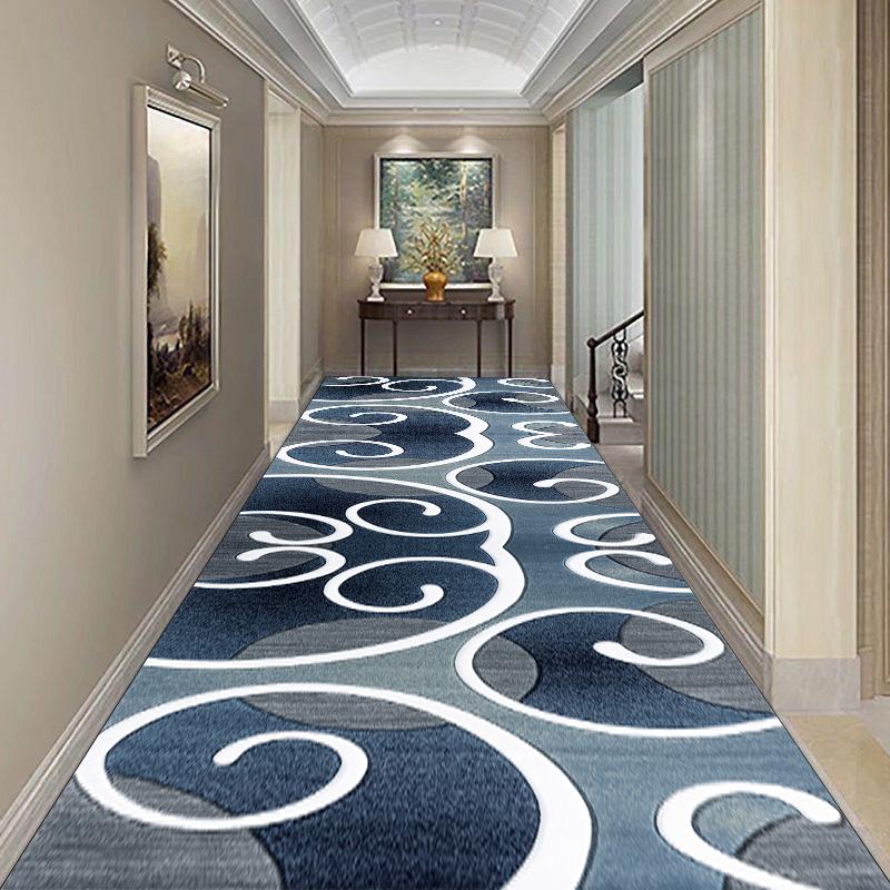 Tappeto Runner Geometrico Stile Nordico per Corridoio Antiscivolo Facile da Pulire Tappetino per Ingresso Tappeti per Ingresso Domestico Tappeto Personalizzato per Scale