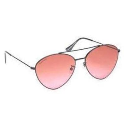 Fastrack UV Protected Oval Women's Sunglasses - (M193PK2F|58|Pink Color)