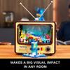 Pantasy Retro Building Kit Collectible Television Model Building Blocks Build Your Own Display for Home