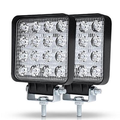 12V Spot Led Work Light Bar 48W 4-calowy reflektor samochodowy Off Road do ciągnika siodłowego Przyczepa do łodzi 4x4 Led