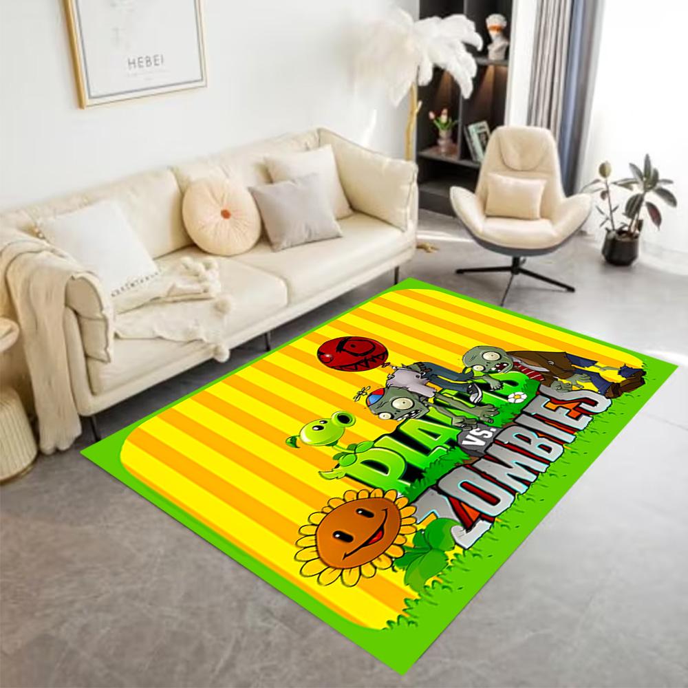 Plants Vs Zombies Adventure Floor Rug Office Rug Suitable for Outdoor Bedrooms Foyer Decorate room Anti-slip Rug Office home decor
