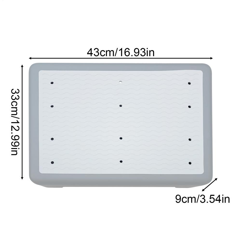 

Stepping Stool Mobility Step Stool For Seniors Bedside Non-Slip Elderly Handicap Seniors Kids Foot Stepstool For Bath Shower серый
