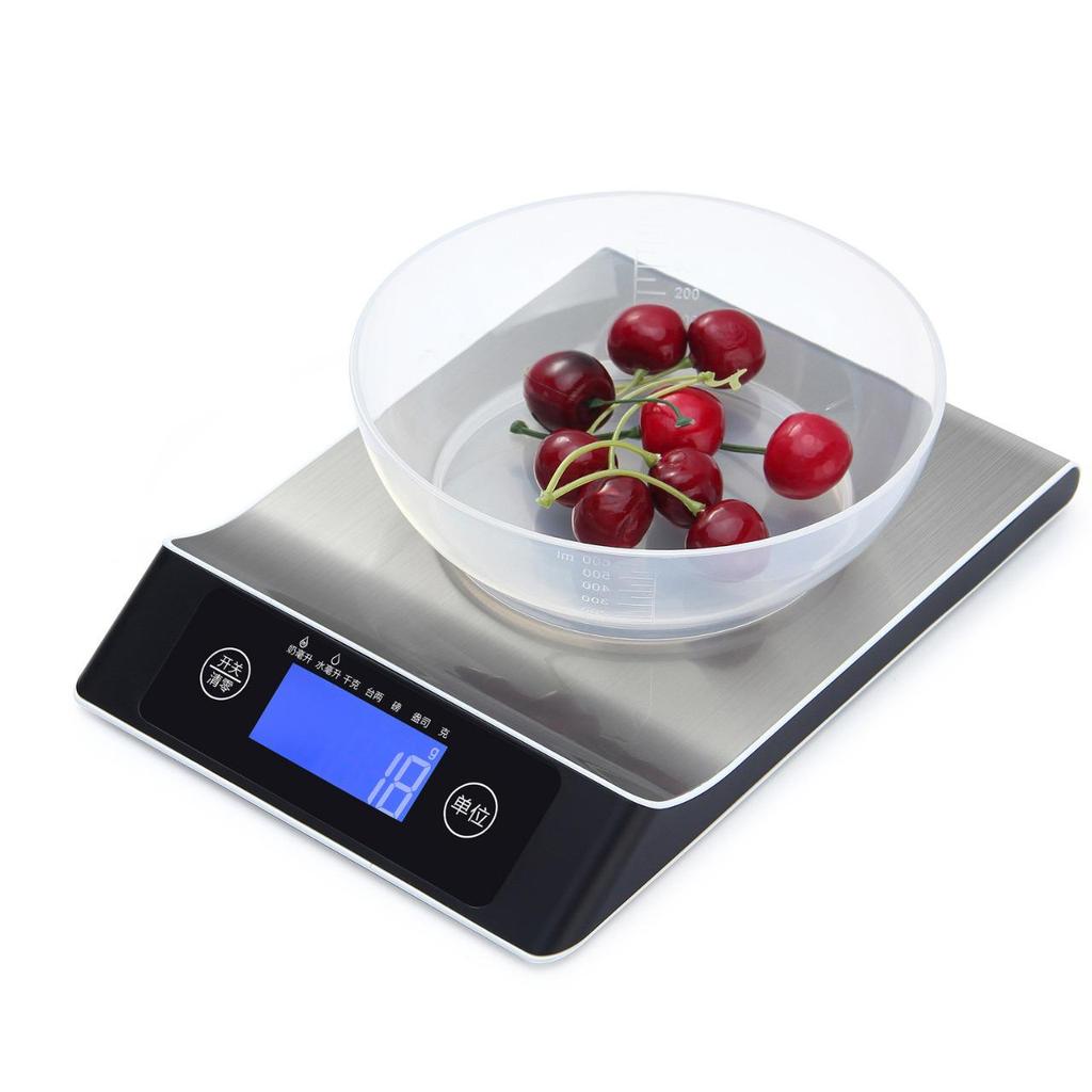 Stainless Steel Kitchen Scale, High-Precision 15kg for Baking and Food.