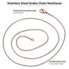 Assorted Color Stainless Steel Chain Necklace for Jewelry Making 12Pcs