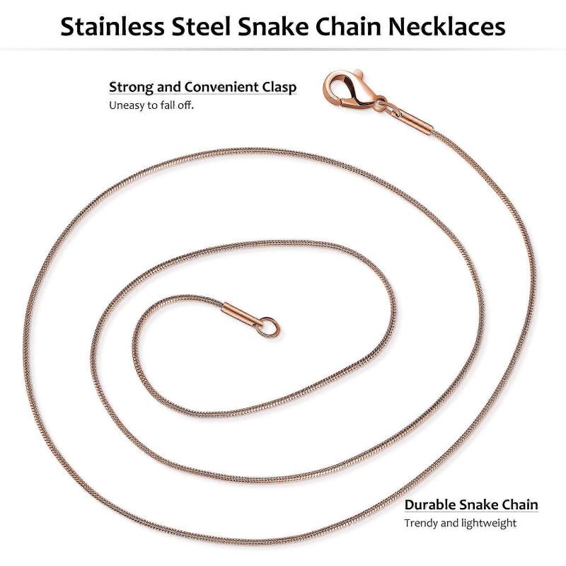Assorted Color Stainless Steel Chain Necklace for Jewelry Making 12Pcs