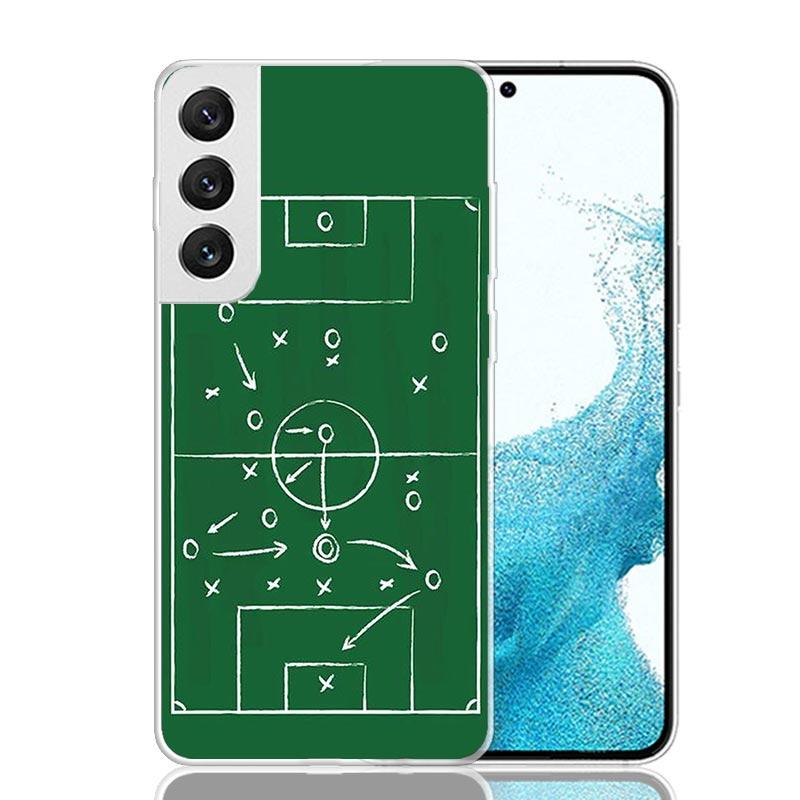 Football Soccer Tactics Time Phone Case For Samsung Galaxy S26 Ultra S23 S24 S25 Edge S20 FE S21 S22 Plus Soft Print Shell Cover