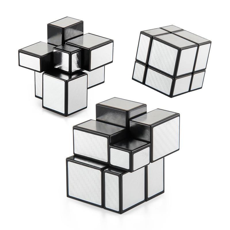 Silver P1686 Unique Twolayer Magic Cube For Kids Educational And Smooth Design