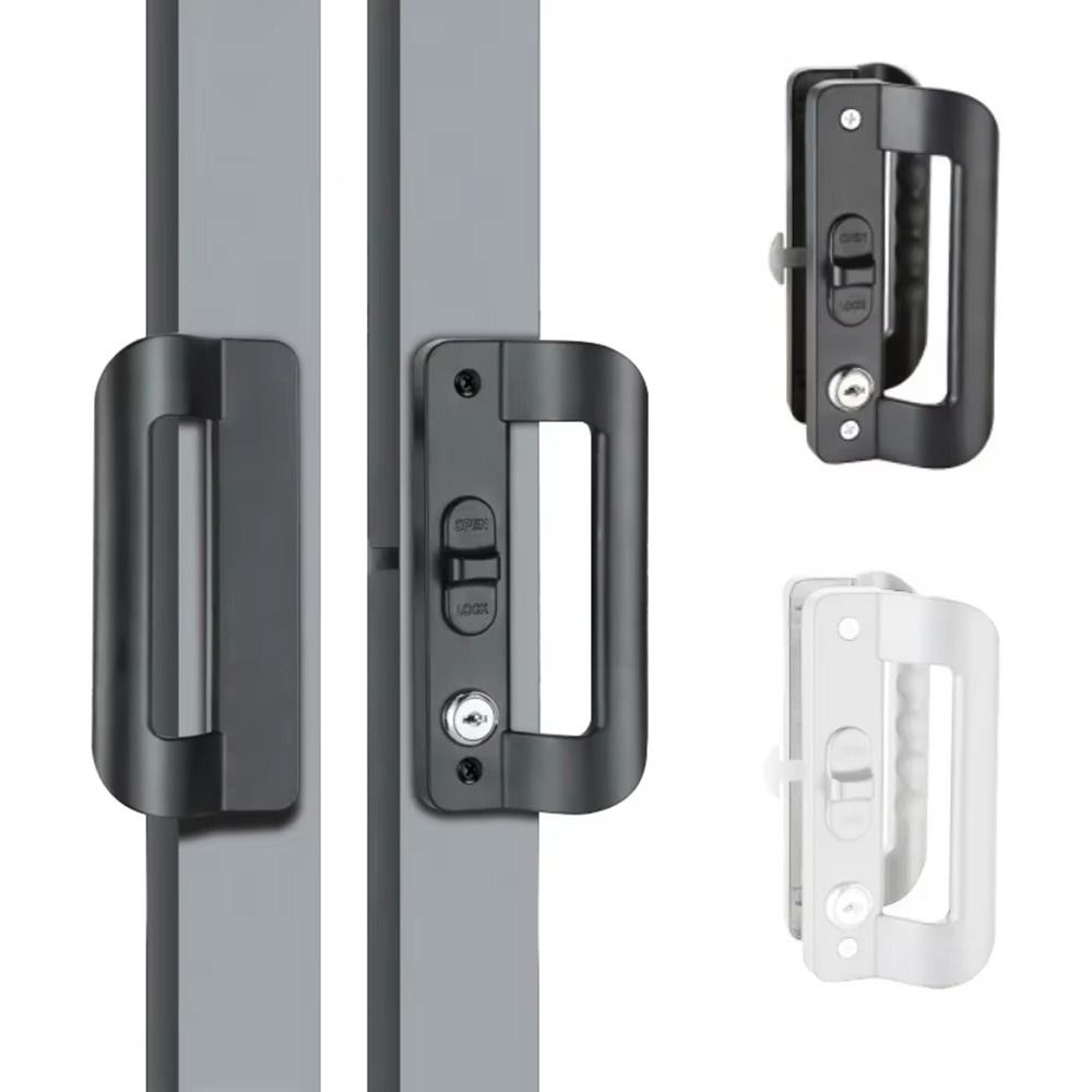 With Key Sliding Door Lock Aluminum Zinc Zinc Alloy Flush Lock Kit Patio Doors