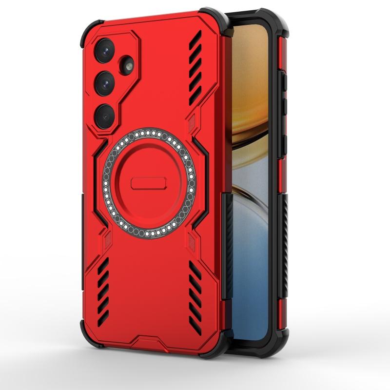 For Samsung A55 Case Cover Samsung Galaxy A55 Capas Annular Magnetic Hard Shockproof Magsafe Wireless Charge Fundas Samsung A55