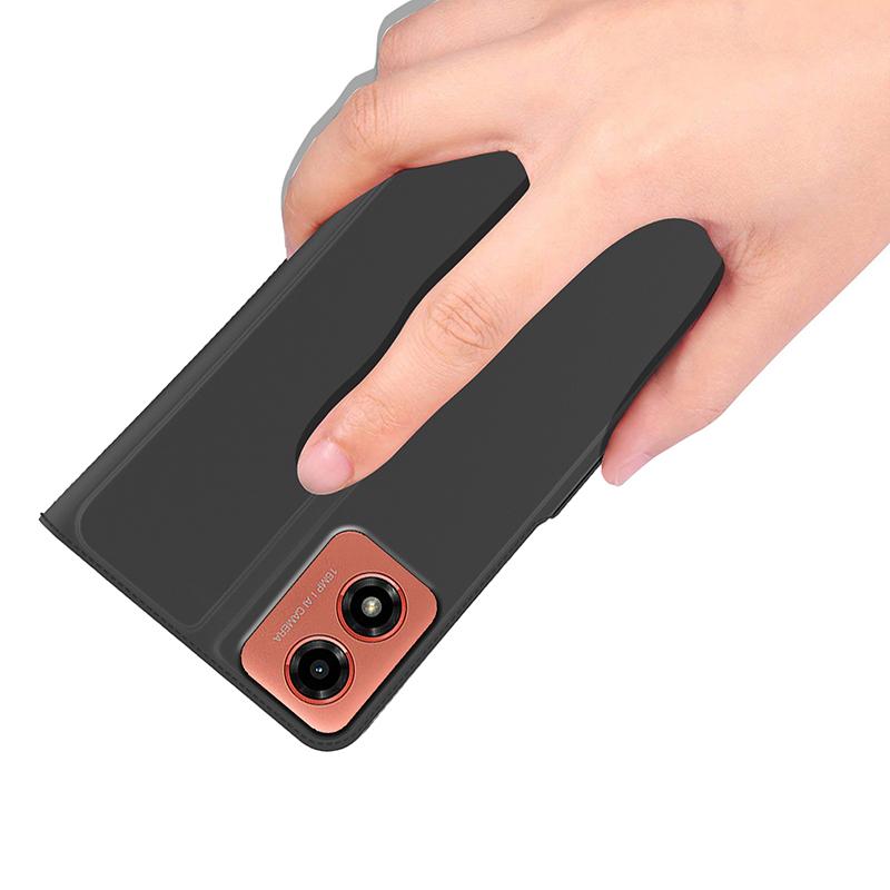 For Motorola Moto E14 4G/G04 4G/G04s 4G/G24 4G Cell Phone Cases Shock Absorbing Card Holder PU Leather Cover