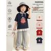 Youyou Girls' Cartoon Print Short Sleeve T-Shirt