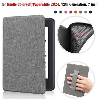 Soft Colorsoft Case with Hand Support Funda for Kindle Paperwhite 2024 7 Inch (12th Generation)