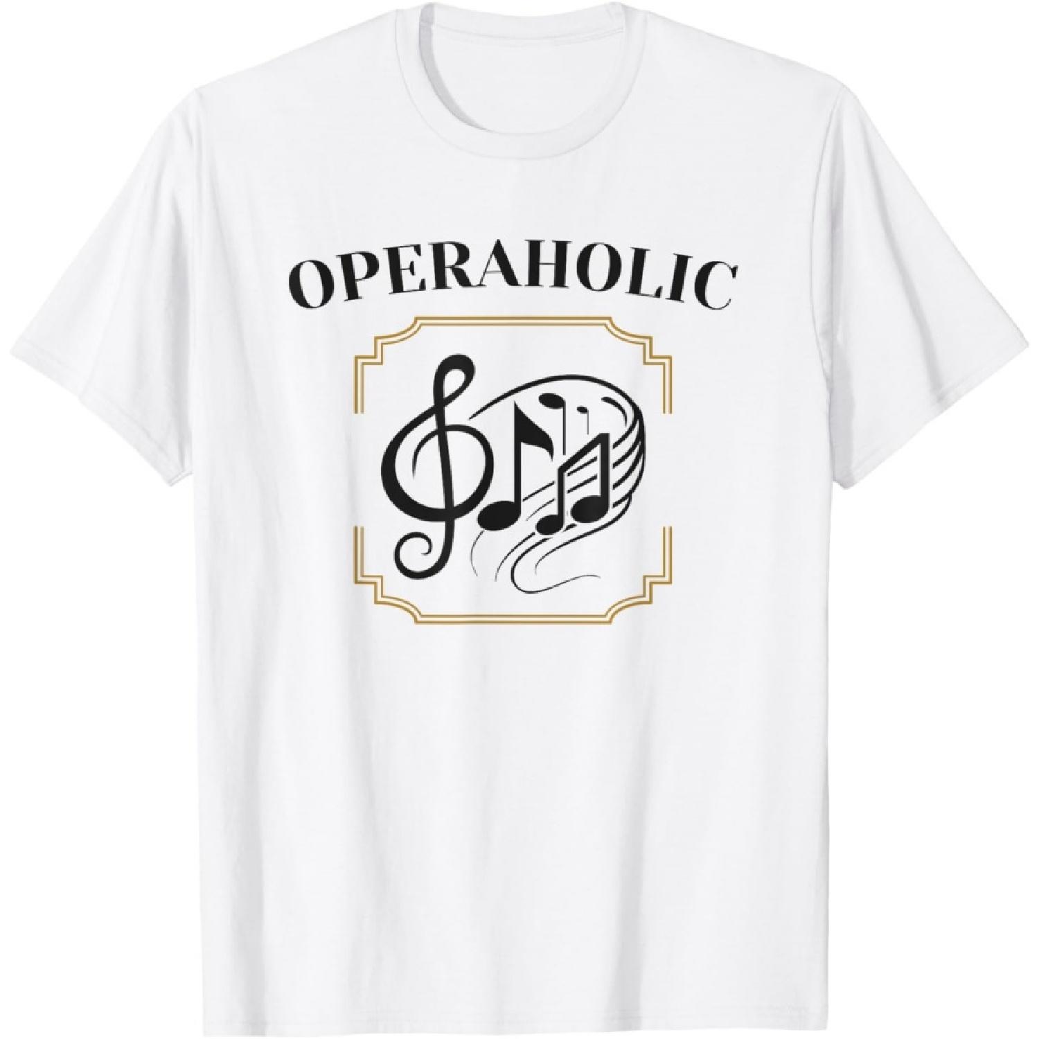 Operaholic Opera Music Lover Singer Fan T-Shirt(1) XXXXXL белый