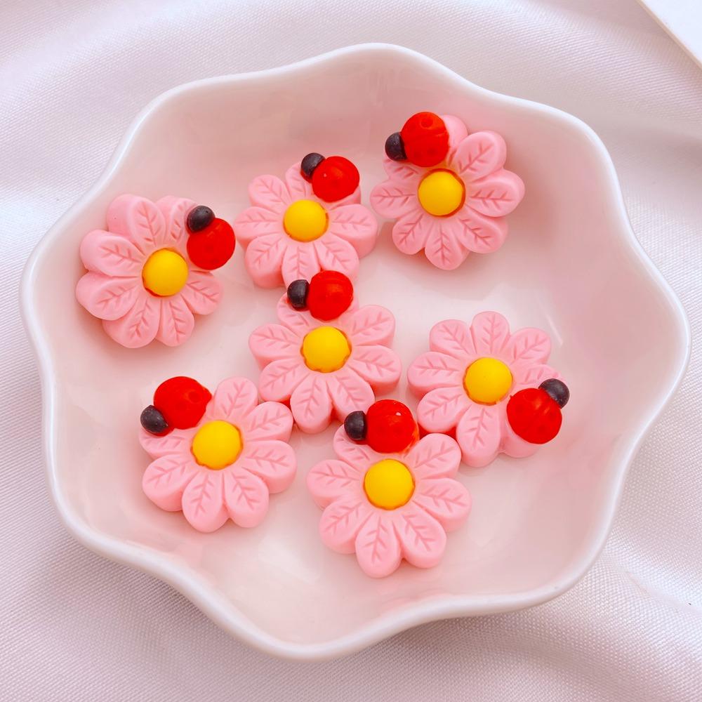 

10Pcs New Cute Resin Cartoon Strawberry, Cherry, Radish, Pineapple Series Flat Back Manicure Parts Embellishments For Hair Bows