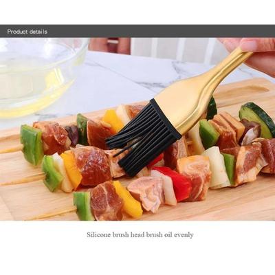 1 Pcs Öl Pinsel Edelstahl Silikon Küche BBQ Grillen Backen Kochen Pinsel Grill Kochen Werkzeuge
