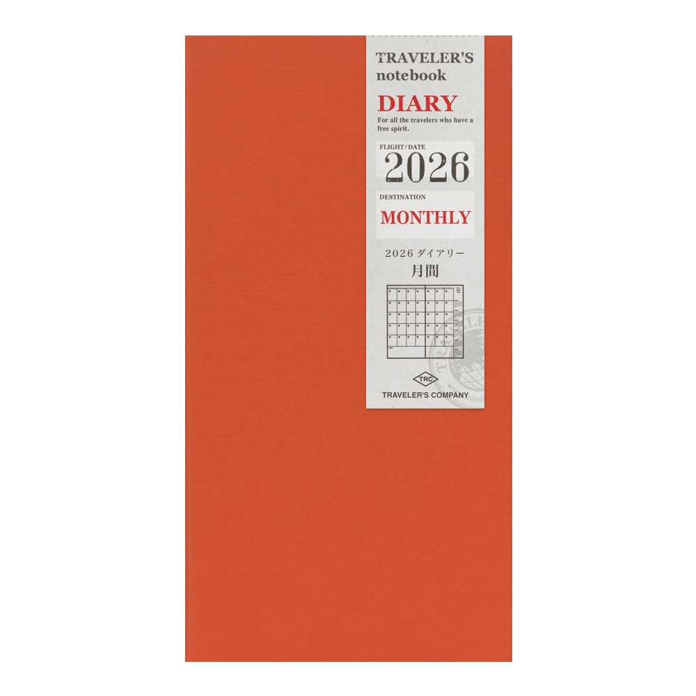 Notebook Planner Refill 2026 A5 Slim Monthly 14494006 December Traveler's (Starts 2025)