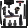A20F-Universal Vacuum Attachments Kit Accessories - Includes Horse Hair Vacuum Brush, Hose Adapters For 2 1/2In To 1 1/4In