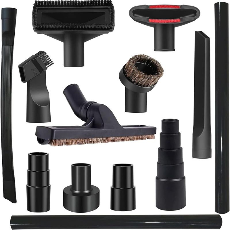 A20F-Universal Vacuum Attachments Kit Accessories - Includes Horse Hair Vacuum Brush, Hose Adapters For 2 1/2In To 1 1/4In