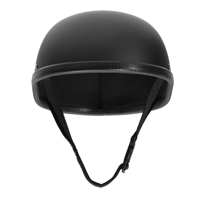 Matte Black Motorcycle Half Helmet 