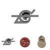Naruto Kersenhout Legering Badge Met Reliëf Rinnegan Voor Anime Fans