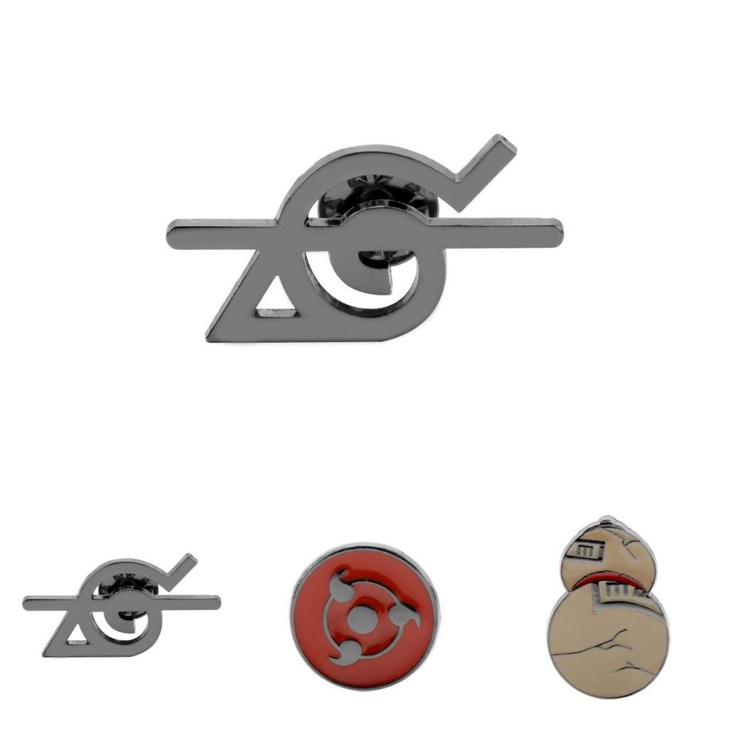 Naruto Kersenhout Legering Badge Met Reliëf Rinnegan Voor Anime Fans