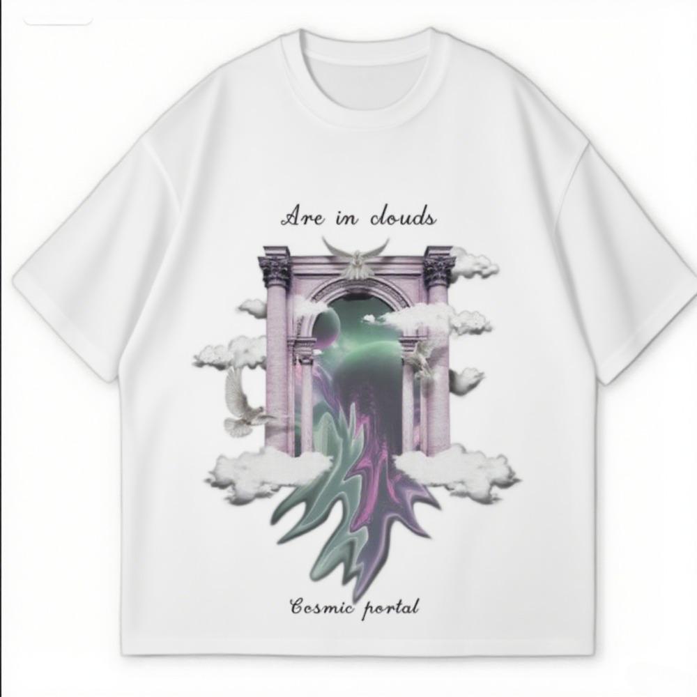 

Fashion Leisure High-quality Comfortable Best-selling Light Cotton Short-sleeved and Couples Street Daily Style Printed T-shirts 4XL