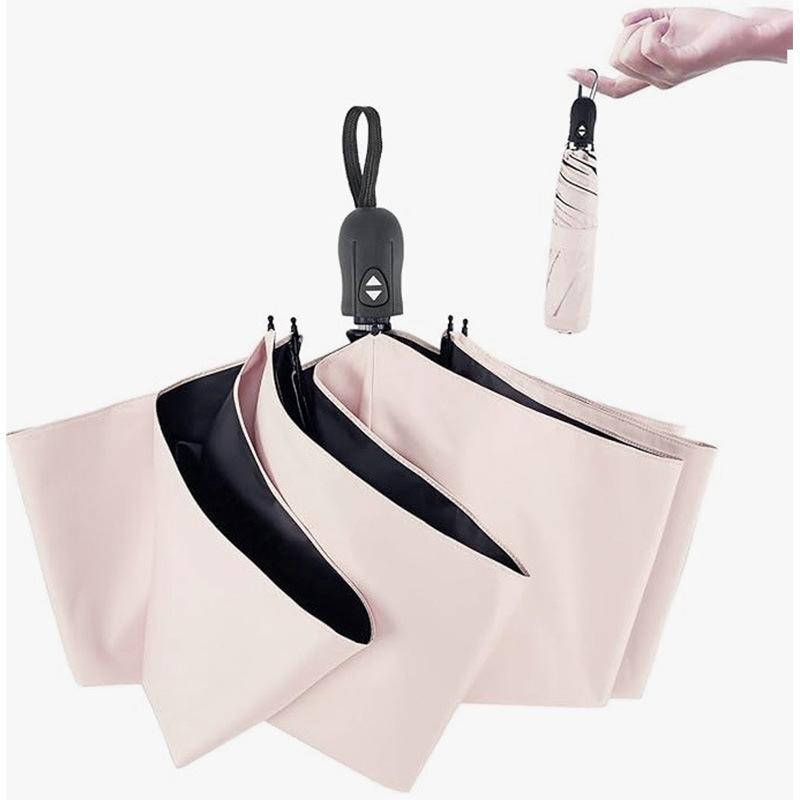 Parasol Składany Parasol Ochrona UV 100% Pełne Zacienienie Izolacja Cieplna Automatyczne Otwieranie i Zamykanie Jednym Przyciskiem