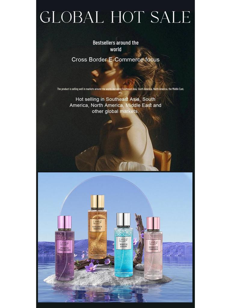 250ml Women's Long-lasting Light Floral Body Spray Perfume.