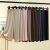 Plus Size M To 6XL U-Neck Women's  Modal Pant Calf-length Summer Wide Leg Pants Drawstring Short Pants Casual Homewear Pants