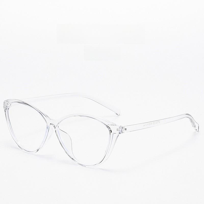 

Tr90 Cat Eye Eyeglasses Frame For Women With Blue Light Blocking Resin Lenses For Fashionistas LightGray