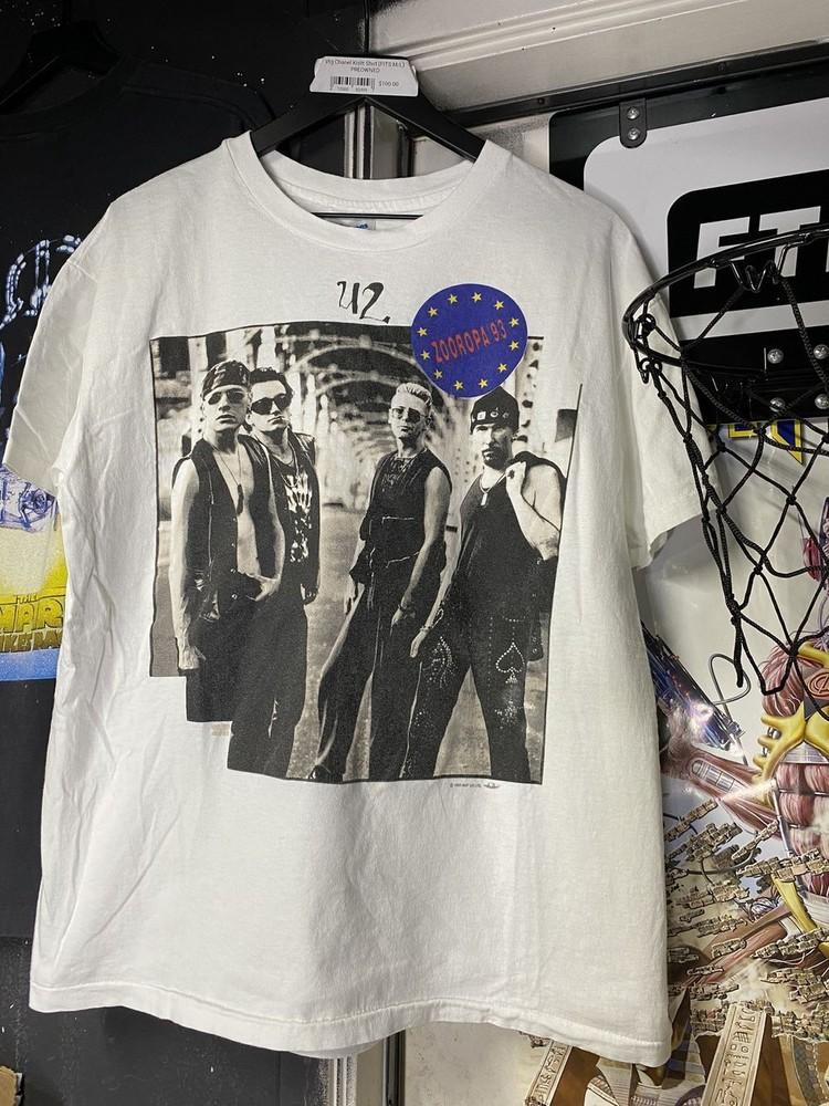 

90’s Vintage U2 Band Retro White Short Sleeve Unisex Tshirt S5XL KH12643 Unisex T-Shirt XXXXL