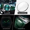 POEDAGAR Men's Ultra-Thin Dual Calendar Quartz Watch with Leather Strap - Trendy Fashion Wristwatch